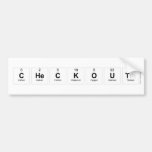 Checkout  Bumper Stickers