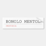 BONOLO MENTOR  Bumper Stickers