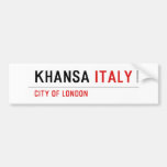 khansa  Bumper Stickers