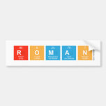  roman  Bumper Stickers