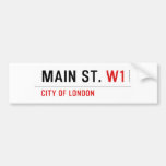 Main St.  Bumper Stickers