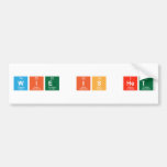 wie is het  Bumper Stickers