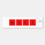 henry  Bumper Stickers
