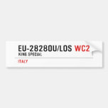 EU-2828OU/LOS  Bumper Stickers