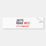 Jaffe Road  Bumper Stickers