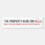 the property blog for  Bumper Stickers