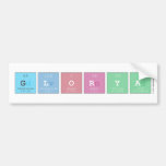 GLorya  Bumper Stickers