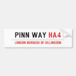 Pinn Way  Bumper Stickers