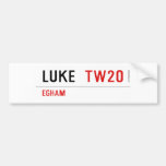 LUKE   Bumper Stickers