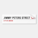 JIMMY PETERS Street  Bumper Stickers