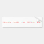 keep calm and love me  Bumper Stickers