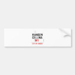    KANGEN CELLINA     Bumper Stickers