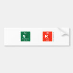 G R  Bumper Stickers