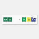 hola jessica  Bumper Stickers