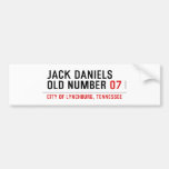 Jack Daniels Old Number  Bumper Stickers