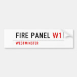 FIRE PANEL  Bumper Stickers