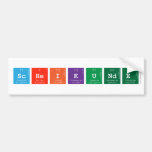 scheikunde  Bumper Stickers