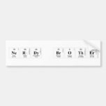 Nerdy Brother  Bumper Stickers
