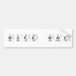 Word Wall  Bumper Stickers