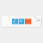 Abhi  Bumper Stickers
