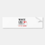 WAKX LOU  Bumper Stickers