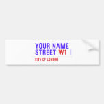 Your Name Street  Bumper Stickers