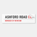 ASHFORD ROAD  Bumper Stickers