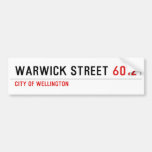 Warwick Street  Bumper Stickers