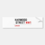 Harmood  street  Bumper Stickers