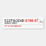 5337163240  Bumper Stickers