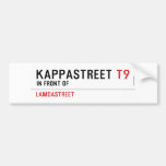 Kappastreet  Bumper Stickers
