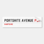 Portshite Avenue  Bumper Stickers