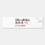 Бон војаж анета  Bumper Stickers