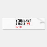 Your Name Street  Bumper Stickers
