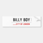 Billy boy  Bumper Stickers