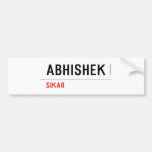 Abhishek  Bumper Stickers