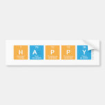 HAPPY  Bumper Stickers