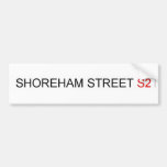SHOREHAM STREET  Bumper Stickers