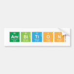 AMBITION  Bumper Stickers