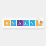 Oakman  Bumper Stickers