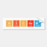 Hichem  Bumper Stickers