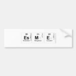 Esme  Bumper Stickers