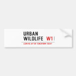 URBAN WILDLIFE   Bumper Stickers