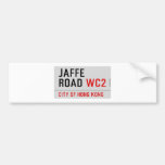 Jaffe Road  Bumper Stickers
