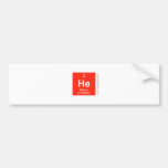 He  Bumper Stickers
