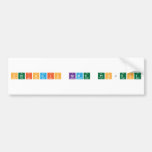 Periodic Name Project  Bumper Stickers