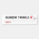 rainbow twinkle  Bumper Stickers