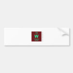W  Bumper Stickers