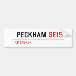  PECKHAM  Bumper Stickers