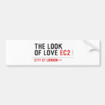 the look of love  Bumper Stickers